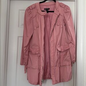 INC International Concepts Blush Pink satin Coat